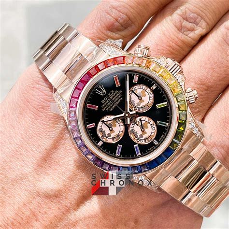 who owns a rainbow rolex|Rolex 116595 rainbow price.